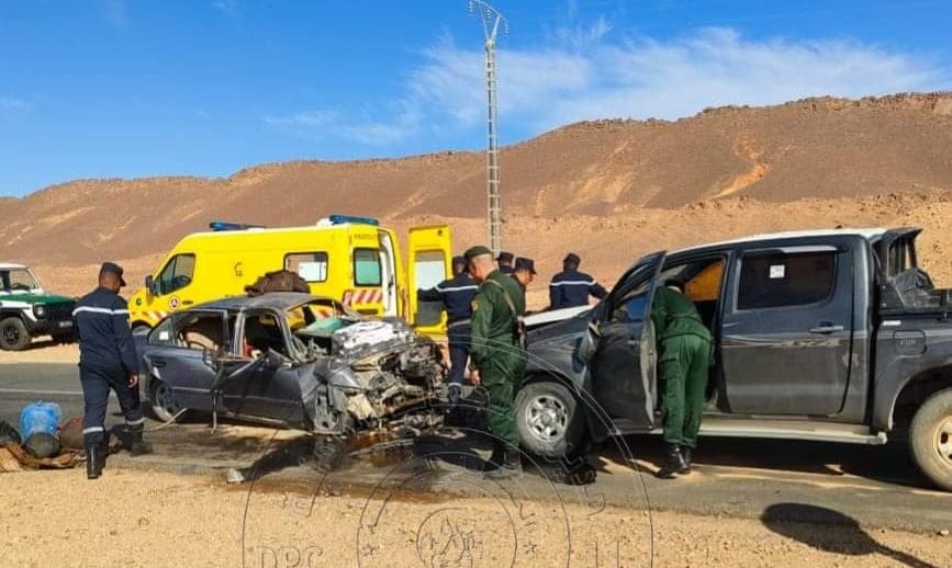 قتيلان و03 جرحى في حادث مرور بتمنراست